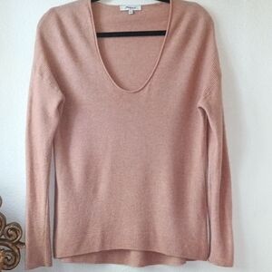 Madewell Blush V-Neck Sweater